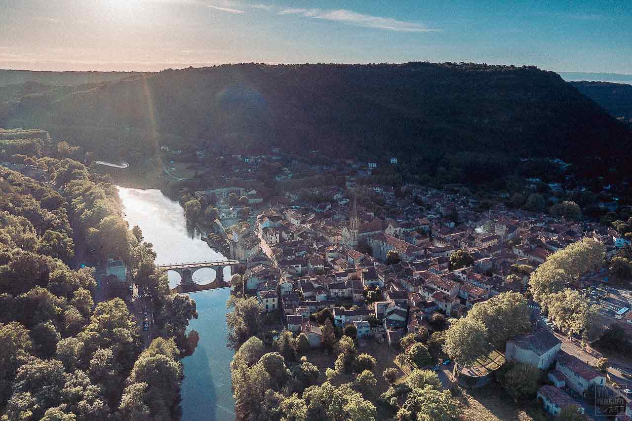 Saint Antonin vu de Roc d'Anglars