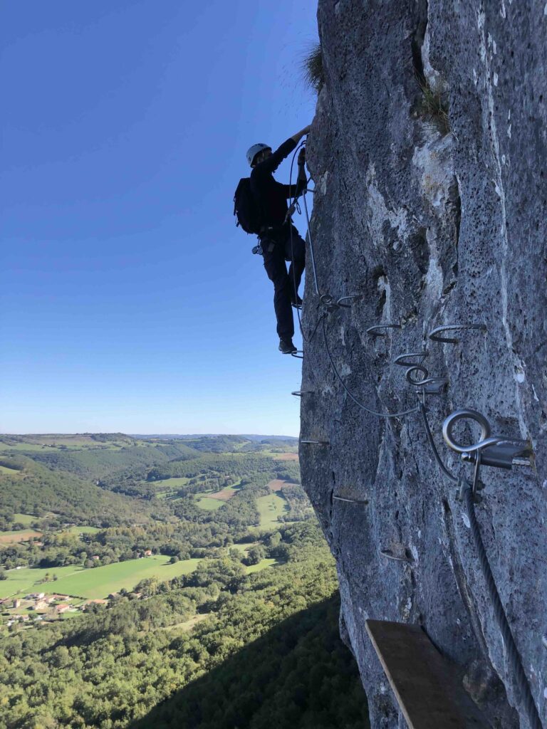 La via ferrata de Saint Antonin Noble Val, Tarn et Garonne