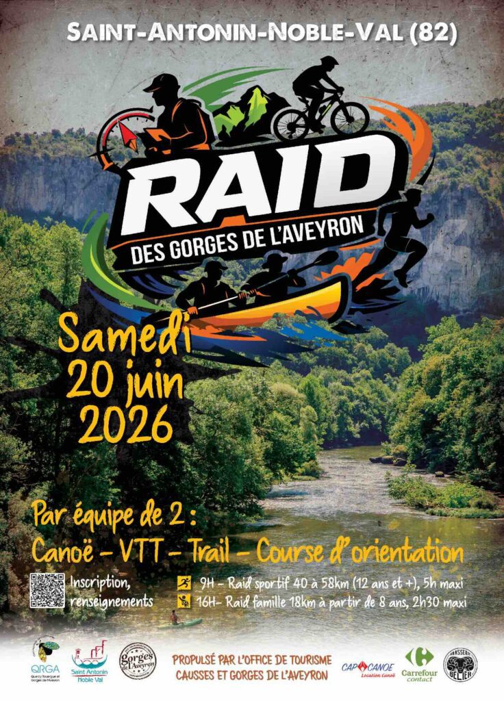 Affiche Raid Saint-Antonin-Noble-Val